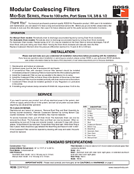 Coalescing Filters Mid-Size Series
