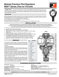 Precision Regulators MD4 Series
