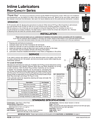Lubricadores Tazón de policarbonato serie de alta capacidad