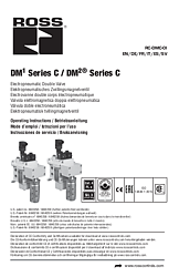 Instrucciones de funcionamiento de las válvulas DM Serie C