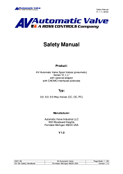 SIL Safety Manual - D, I, L Series Valve