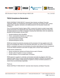 TSCA Compliance Declaration