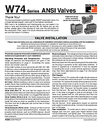 Válvulas ANSI serie W74