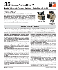 35 Series SERPAR Crossflow Double Valves (w/ Pressure Switches)