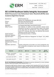 MRCS (Modular Redundancy Control system) Auto Isolation High Flow variant