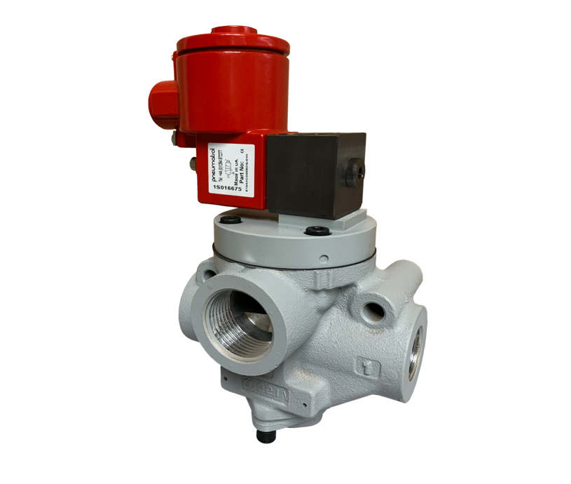 HELIS - 1/4" - 2", BSP/NPT, Helis, 3/2, High Flow Poppet Valve, Solenoid/Spring Return