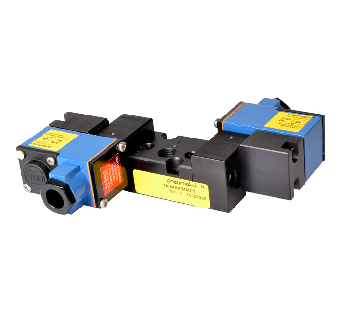 T25 - 1/4", BSP/NPT, Namur Mount, 3/2, 5/2 or 5/3, Internal or External Pilot, Single or Dual Solenoid