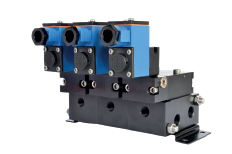E13A-G - 1/8", BSP/NPT, Gang Mount, 3/2, Single Air Inlet, Normally Open or Normally Closed, Single Solenoid