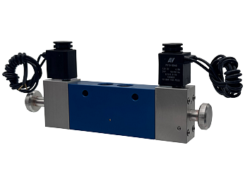 H20 5/2 Double Solenoid Valves - Push-Turn-Lock Manual Override