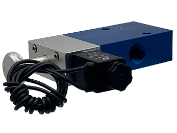 H20 3/2 Single Solenoid Valves - Push-Turn-Lock Manual Override