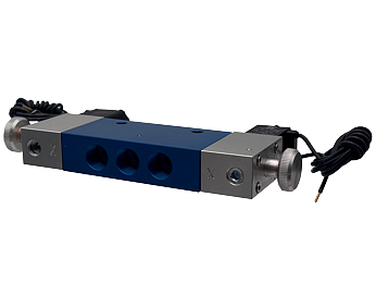 H20 5/2 Double Solenoid Valves - Push-Turn-Lock Manual Override