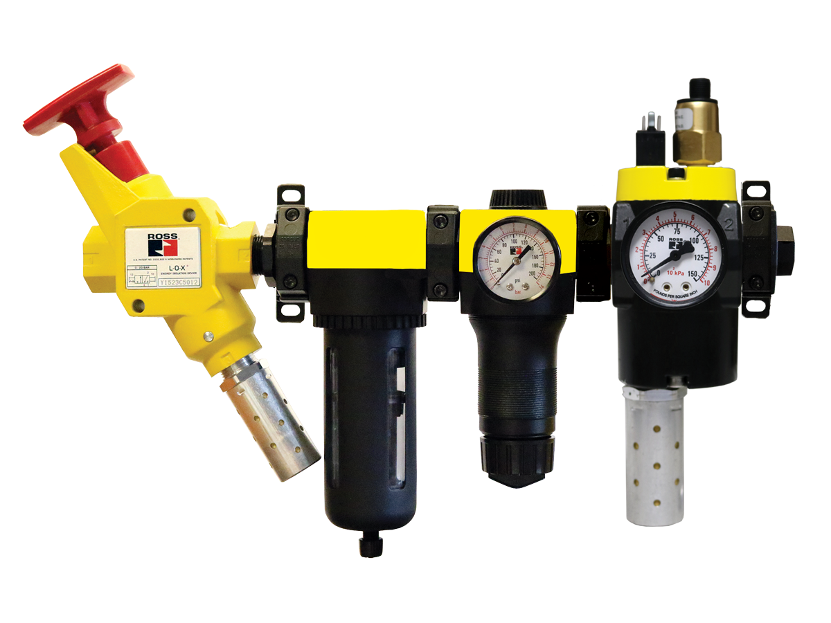 Conjunto de entrada de ar segura com válvula de escape segura série MDC2